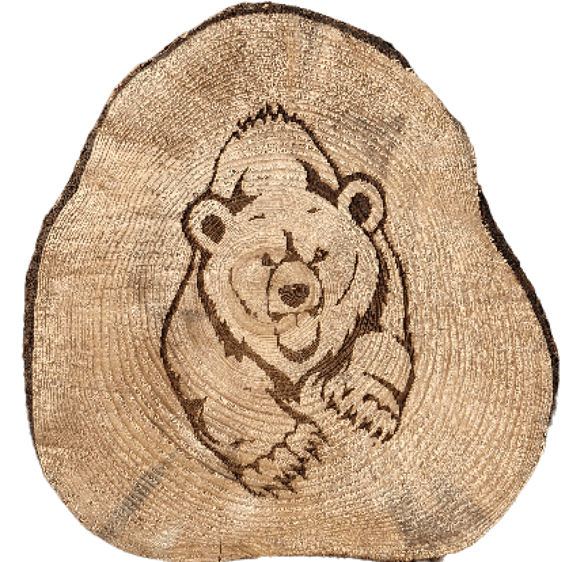 Gravures sur rondin de bois - IMA3D